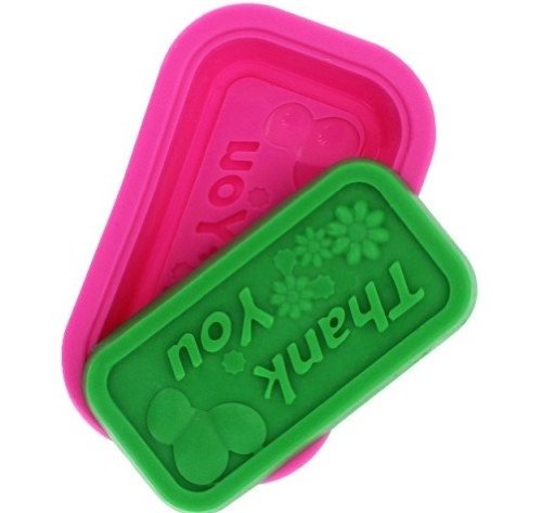Allforhome Thank You Silicone Oven Candy Making Moulds DIY Chocolate Mold Handmade Soap Moulds