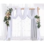 Machoo Decorative Swags Wedding Arch Flowers Swags Artificial Flowers for Decoration 2 Pcs Peony Flower Swag for Wedding Decor Welcome Sign Wedding Arch Lintel Decor (Champagne) - Image 5