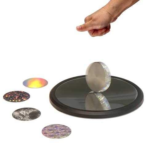 Leonhard Eulers Kreisel, Schreibtisch-Spielzeug für Erwachsene im Büro, erzeugt hypnotische Lichtbrechung und Klangdarstellung, Wissenschaftsdekoration für Zuhause und Arbeitsplatz, Alter 14+