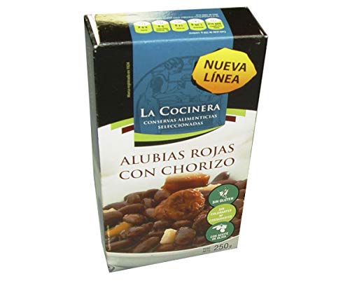 Alubias rojas con chorizo en lata 250ml