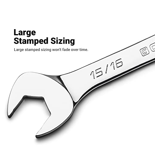 Image of Capri Tools 7 /8 in. Angle Open End Wrench, 30 and 60 angles, SAE