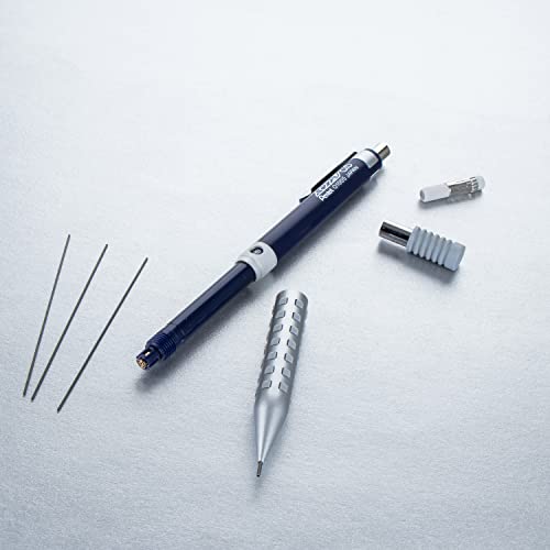 Image of Pentel Smash Drafting Mechanical Pencil (0.5mm) - Special Edition Silver and Navy w /Tube