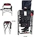KingCamp Heavy Duty Camping Folding Director Chair Oversize Padded Seat with Side Table and Side Pockets, Supports 396 lbs