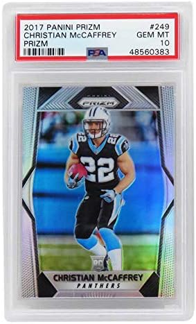 Christian McCaffrey (Panthers) 2017 Panini Prizm Football #249 Prizm RC Rookie Card - PSA 10 GEM MINT