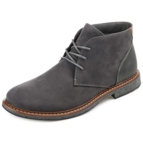 Vance Co. Mens Orson Faux Leather Round Toe Combat & Lace-up Boots
