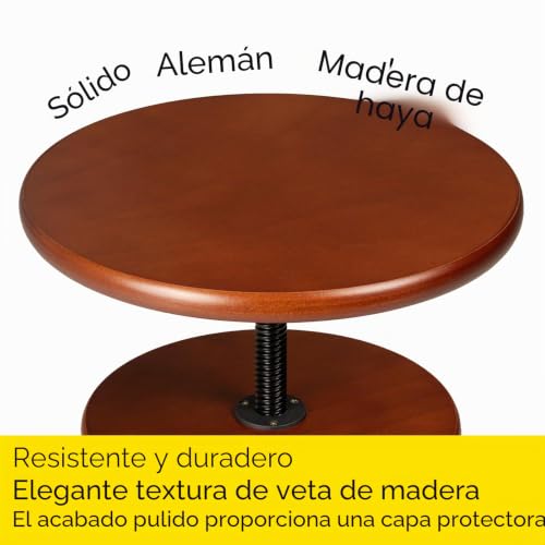 Miniatura 4 de Meeden Taburete Boscoso Con Altura Ajustable, Taburete De Artista, Hasta 200 Libras, Madera De Haya Alemana, Perfecto Para Estudios De Artistas, Uso Doméstico, Cocina, Bares