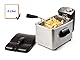 DOMO DO458FR Fritteuse - 4 L - 3000 W Edelstahl - Rostfrei
