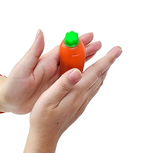 Fidget Toys Stress Relief Carrot Toys - Squishy stress reliever carrot , Squishy Toy and Fidget Pad - Sensory Toys for Kids and Adults - Anti stress toy, for carrot lovers