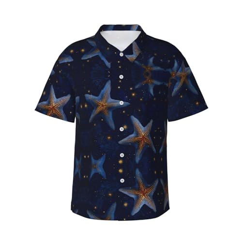 Chemise à manches courtes motif étoiles de mer : restez au frais avec style cet été