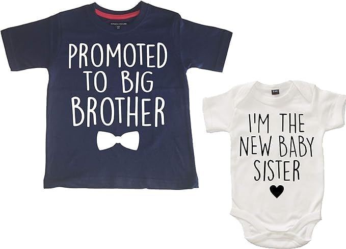 Ensemble t-shirt et body bébé grand frère petit frère par Edward Sinclair