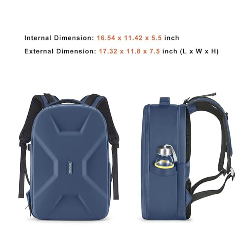 Image of MOSISO Camera Backpack, Photography Camera Bag 15-16 inch Waterproof Hardshell Case with Tripod Holder&Laptop Compartment