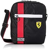 Bolsillos con cremallera PUMA Ferrari Race Large Portable Bandolera, Adultos Unisex, 2 (Negro), Talla Única