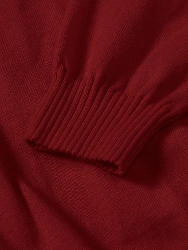 Pullover Sweaters for Men Casual Pattern High Neck Sweater,Autumn/Winter Embroidery4