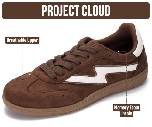 Image of Project Cloud Non-Slip Fashion Sneakers for Women, Lace-Up Shoes