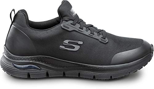 Skechers Work Arch Fit Jake, Men's, Black, Slip On Athletic Style, Maxtrax Slip Resistant, Soft Toe Work Shoe (11.0 M) #TOP2