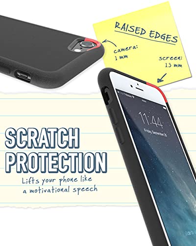 Smartish Iphone Se Slim Case - Gripmunk [Lightweight + Protective] Thin Cover For Apple Iphone Se 2022/2020 & Iphone 7/8 - Black Tie Affair #TOP3