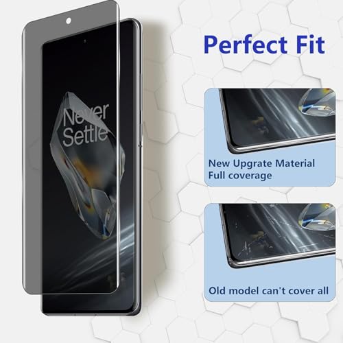 Image of SHILD - (Pack 2 Privacy Screen Protector for Oneplus 12 | Edge to edge privacy (Anti Spy) screen protector guard for Oneplus 12 - Anti Spy /HD /Easy Application | Fingerprint Working
