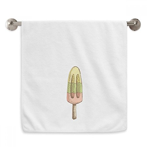 Serviette moelleuse popsicles rouge vert jaune 13x29 pouces - 2