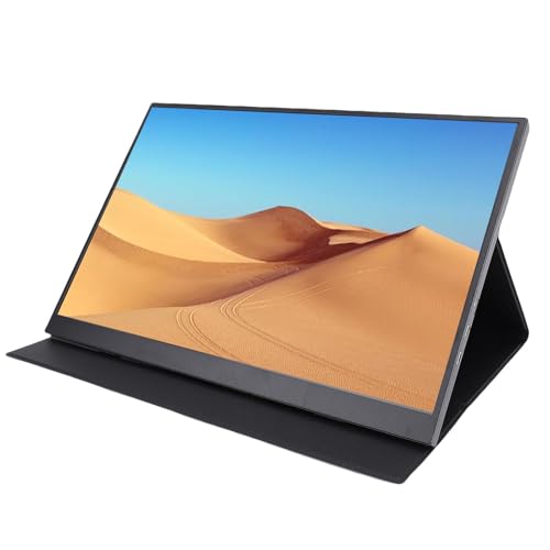 Luocute Monitor Portátil de 16 Pulgadas, Resolución 4K de 120 Hz Visualización de Computadora de Velocidad de Actualización, USB C, para TV de Teléfono de PC Portátil con Cubierta