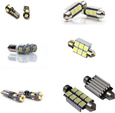 LED Replacement LED Lights Interior Package Kit for 13pc Volkswagen Jetta MK6 - Error Free