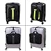 Vigorport Luggage Hook Strap,J Hook for add a Bag Luggage,Multi Adjustment Bag Strap Hook with Hands Free(Black-Large Size)