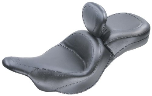 Mustang 2-Piece Wide Vintage Touring Seat with Driver Backrest