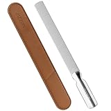 ZIZZON Professional Stainless Steel Nail Files Double Sided for Women and Men, Heavy Duty Reusable Manicure Filer for Natural Nails, Great for Home Salon or Travel Use