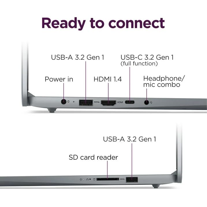 Image of Lenovo IdeaPad Slim 3i 15.6 inch FHD Laptop, Intel Processor N100, 4GB DDR5 RAM, 128 SSD, WiFi 6, Windows 11 Home in S Mode, Arctic Grey, 82XB00HVUS