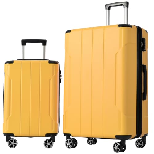 Luggage Sets 2 Piece, Hardshell ABS Lightweight and Expandable(only 28