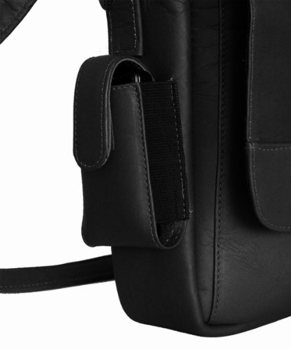 Nba Houston Rockets Black Leather Laptop Messenger Bag #TOP3