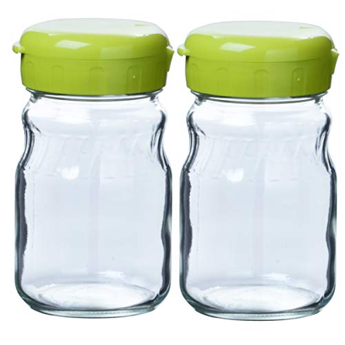 東洋佐々木ガラス 保存容器 漬け上手 2Wayポット オリーブグリーン 485ml 2個セット 日本製 ガラス瓶 ガラス容器 保存瓶 梅びん 果実酒瓶 梅酒 瓶 果実酒 漬物 ガラス I-77826-OG-JAN-F