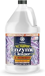 Calyptus All Purpose Concentrated Enzyme Cleaner | Makes 2 Gallons | 2x Power | Pet Stain and Odor Eliminator | Enzymatic Drain Cleaner | Industrial Use, 1 Gallon