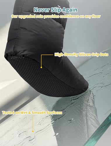 Chaussons en duvet d'oie douillets et imperméables de qualité supérieure - 3