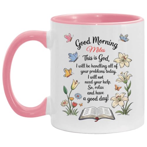 Taza de cerámica blanca personalizada 11 onzas miniatura 4