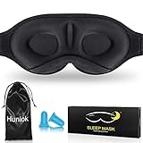 Sleep Mask for Men Women, Upgraded Version 3D Contoured Cup Sleeping Mask, Concave Molded Night Sleep Mask, Light-Blocking Soft and Comfortable Sleep Eye Mask&Blindfold for Travel/Yoga/Nap/Meditation