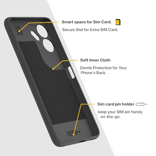 Image of Pikkme Back Cover for Redmi 13c 4G / Redmi 13c 5G / Poco C65 Camera Protection 3D Hexa Cube Design Silicone Protective Bumper Case (Grey)