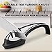 Knife Sharpener, Vestaware 3-stage Kitchen Knife and Scissors Sharpener For Quick Blade Repair, Restoration and Polishing, Manual Operation, Non-slip base