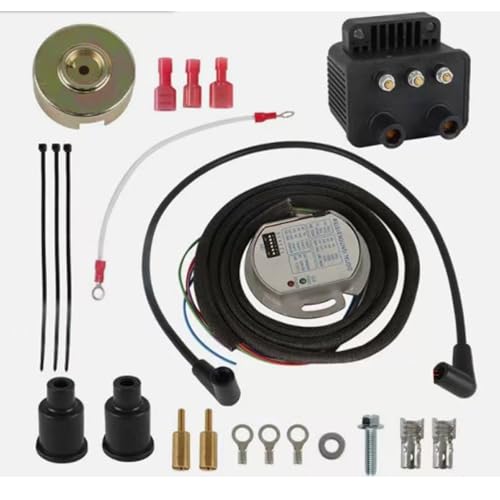 Single Fire Programmable Ignition Coil Kit - Compatible with 1970-1999 Harley-Davidson Big Twin (Except Twin Cam) & 1986-2003 Sportster (Except S models), Replaces 53-660