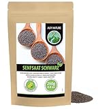 Alpi Nature Semillas de Mostaza Negra y Marrón 250g, Semillas de Mostaza Marrón y Negra 1-2 mm