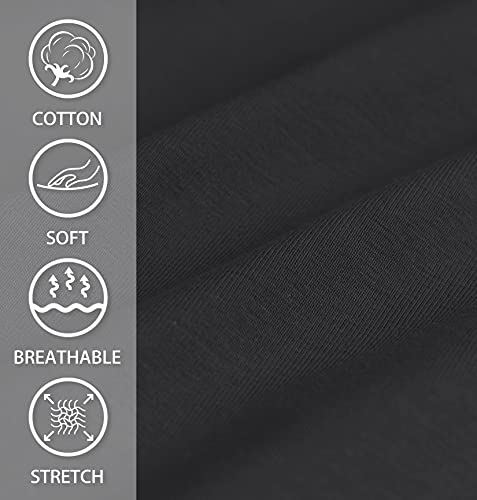 Santiny Women's Cotton Shorts 5'' Lounge Yoga Shorts Jersey Sweat Bermuda Shorts For Women Walking Athletic With Pockets (Black_M) #TOP5