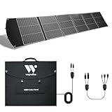 400W Portable Solar Panel, 40V Foldable Solar Panel Charger with Kickstands, MC4 Output for Power Station/Solar Generator, High Efficiency IP65 Waterproof for Camping Hiking RV Blackout