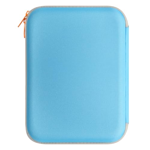 sarlar Card travel Case Compatible for Yoto Card Case, Soft Portable Folder with Zipper & 160 Pockets for Player. Binder Sleeve Holder for Travel (Blue)