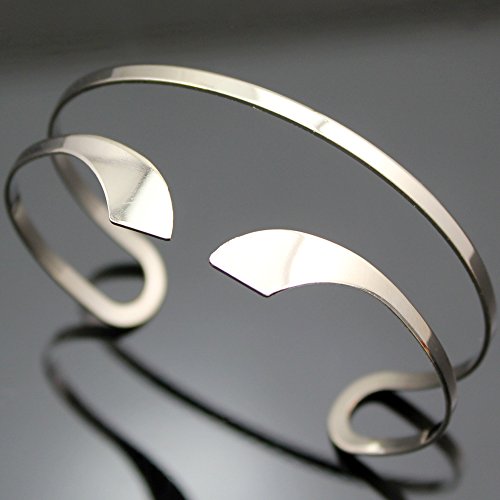 Q&Q Fashion Silver Tone Egypt Bar Curve Geo Open Upper Arm Cuff Armlet Armband Bangle Bracelet Gift #TOP4
