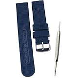 【セパレートタイプ ネイビー 20mm】NATOタイプ ナイロン ベルト ストラップ 腕時計 11Straps【バネ棒外しセット】