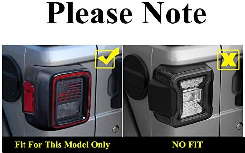 Metal Rear Tail Light Lamp Protector Trim Cover 2pcs for Jeep Wrangler JL 2018-2019