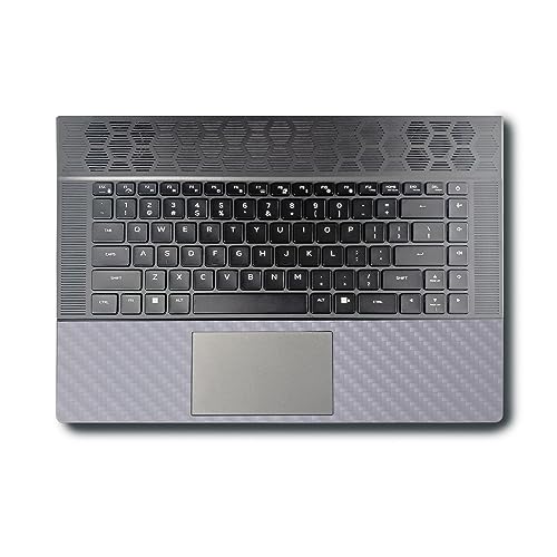 Image of MightySkins Carbon Fiber Skin Compatible with Alienware X16 R1 (2023) Full Wrap Kit - Solid Gray | Protective, Durable Textured Carbon Fiber Finish | Easy to Apply & Change Styles | Made in The USA