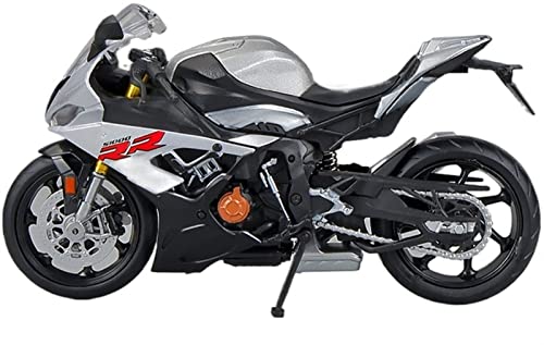 Maquette BMW S1000RR argent 1/12 avec réservoir métal haute finition