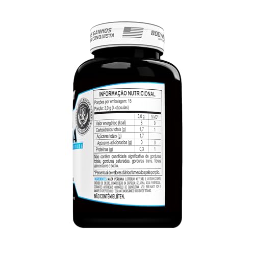 Maca Peruana Premium 2500mg 100% Maca Peruana Pura Pote 60 Cápsulas Matéria Prima Importada Para Hom