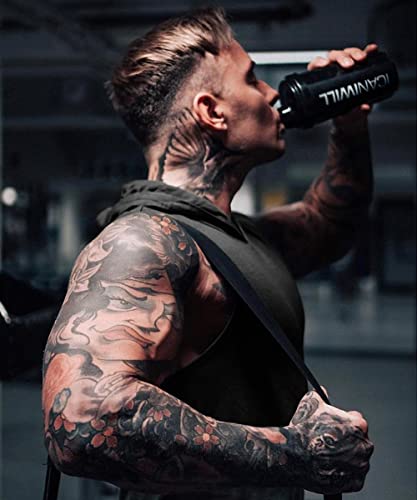 Men's Workout Sleeveless Hoodies Athletic Training Cotton Gym Hooded Tank Tops Sports Bodybuilding Fitness Muscle T Shirts - Image 5