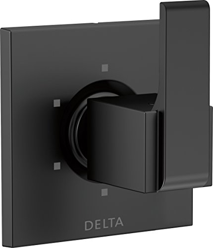 Delta Faucet Ara 6-Setting Shower Handle Diverter Trim Kit, Diverter Valve Trim Kit Black, 6 Way Shower Diverter, Delta Diverter Trim, Matte Black T11967-BL (Valve Not Included)